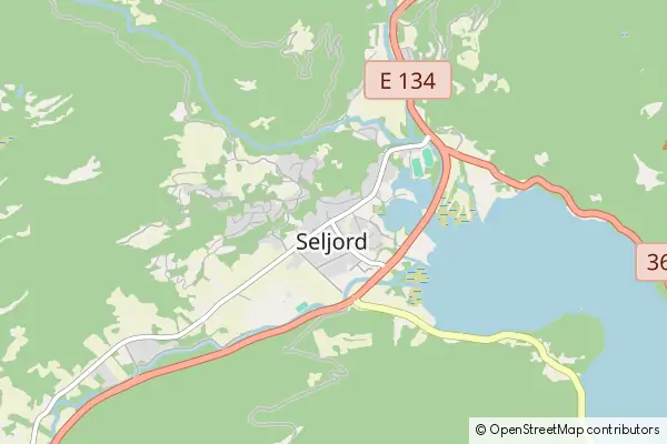 Mapa Seljord