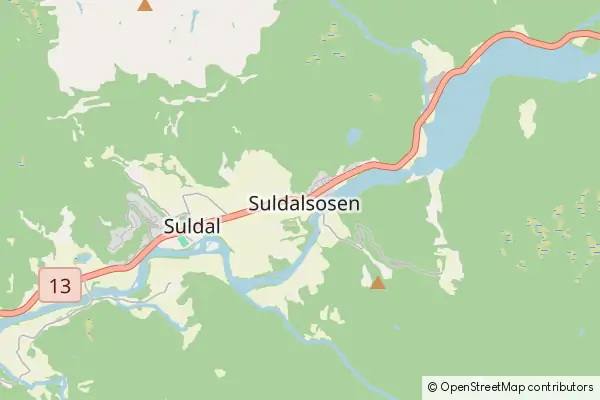 Mapa Suldalsosen