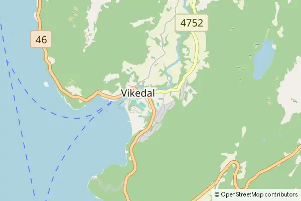 Mapa Vikedal