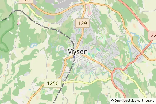 Mapa Mysen