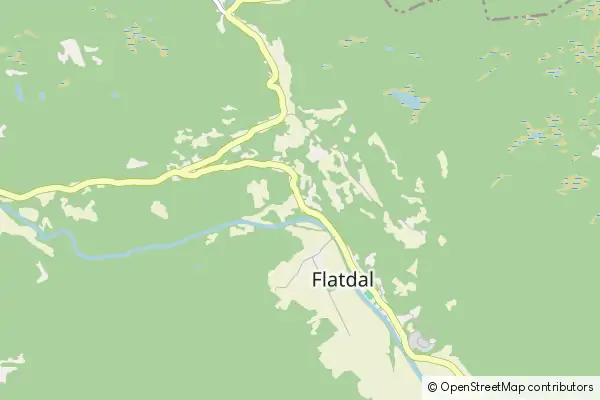 Mapa Flatdal