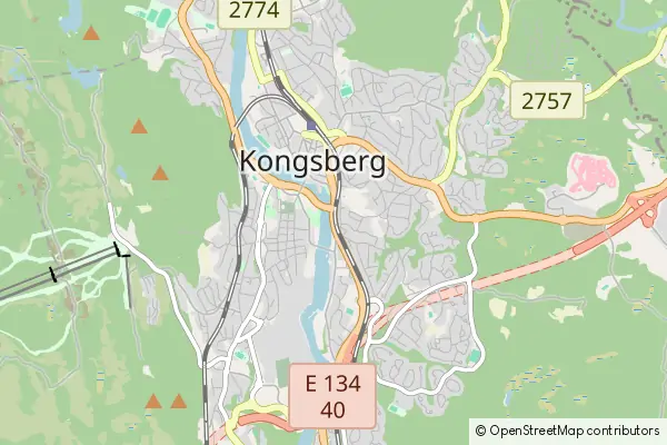 Mapa Kongsberg