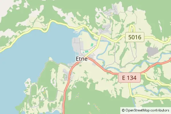 Mapa Etne