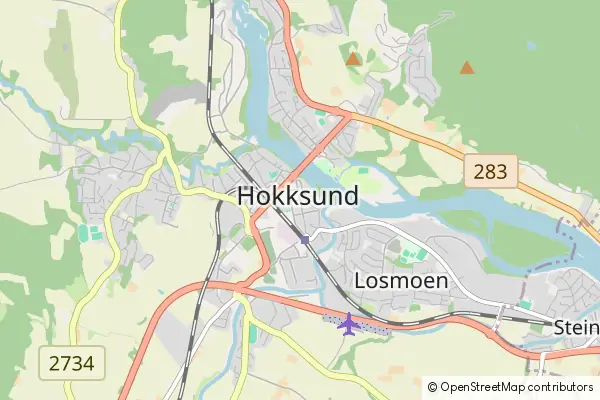 Mapa Hokksund