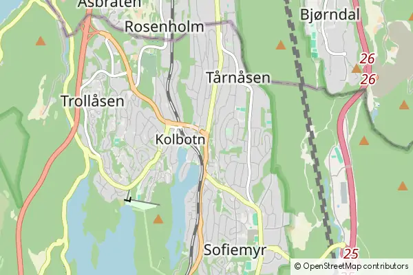 Mapa Kolbotn