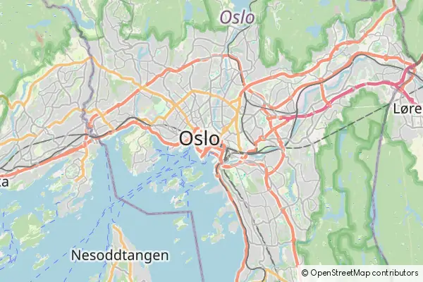 Mapa Oslo