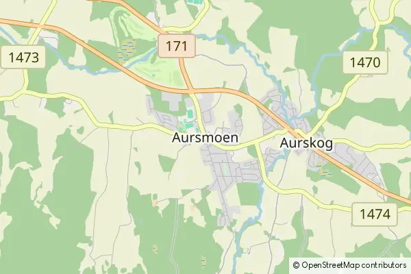 Mapa Aursmoen