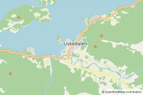 Mapa Uskedal