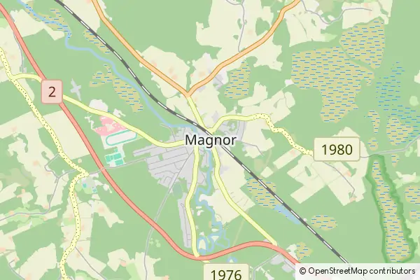 Mapa Magnor