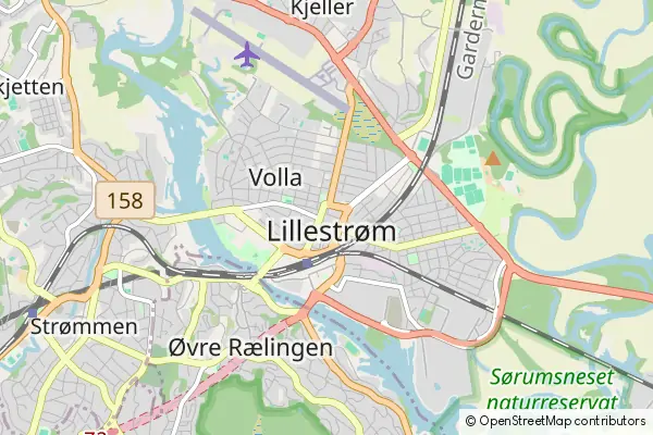 Mapa Lillestrom