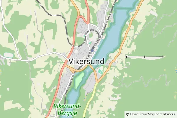 Mapa Vikersund