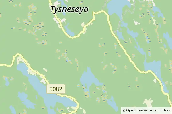 Mapa Tysnes Municipality