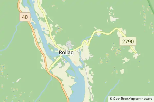 Mapa Rollag