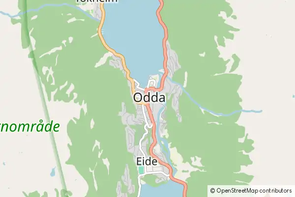 Mapa Odda