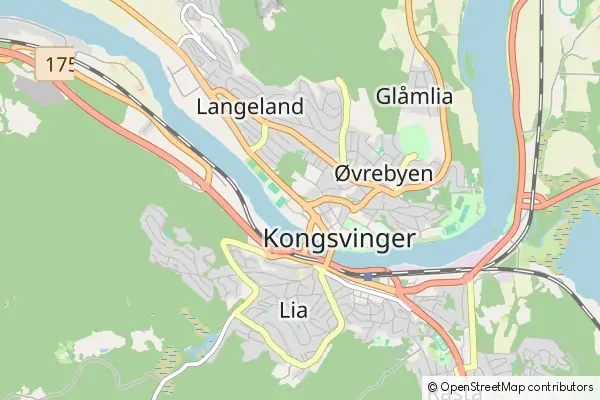 Mapa Kongsvinger