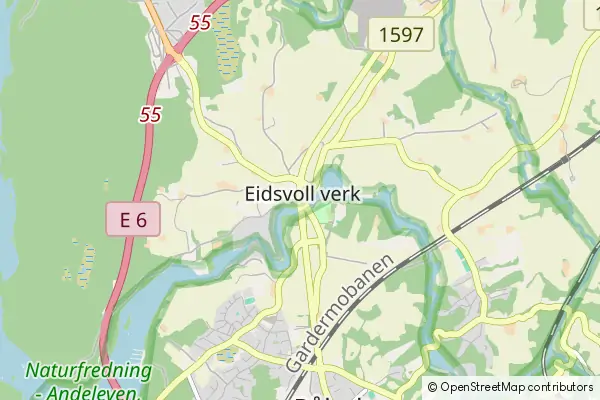 Mapa Eidsvoll verk