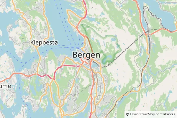 Mapa Bergen