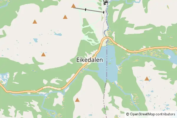 Mapa Eikedalen