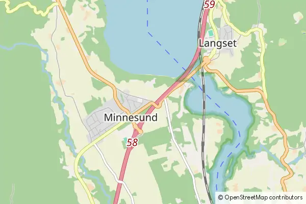 Mapa Minnesund