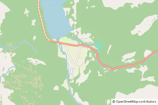 Mapa Ovre Eidfjord