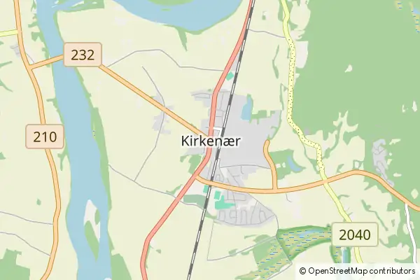 Mapa Kirkenaer
