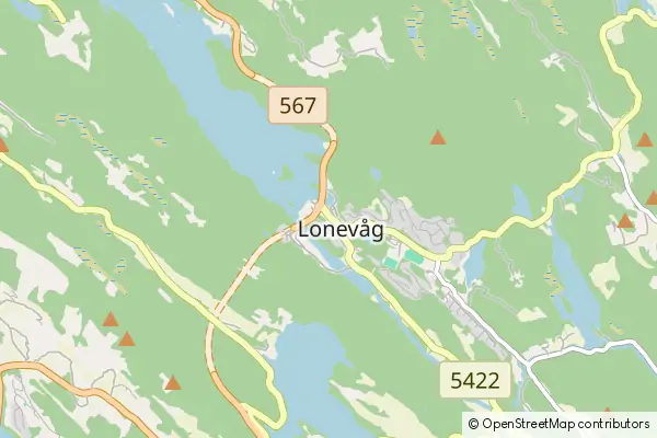 Mapa Lonevåg