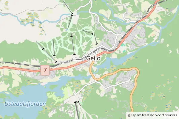 Mapa Geilo