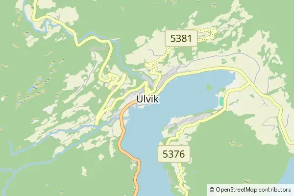 Mapa Ulvik