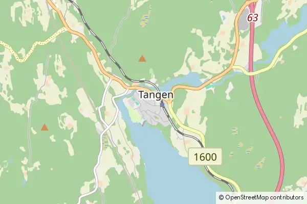 Mapa Tangen