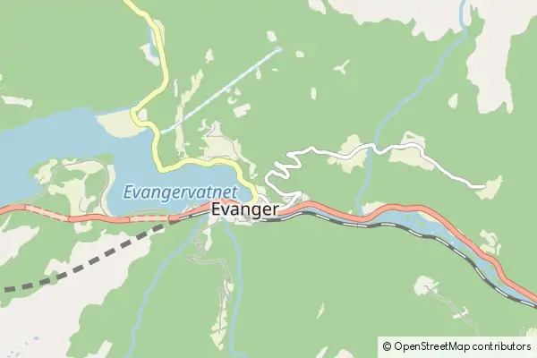 Mapa Evanger