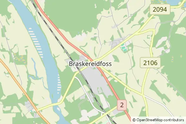 Mapa Braskereidfoss