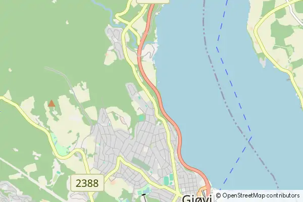 Mapa Gjøvik