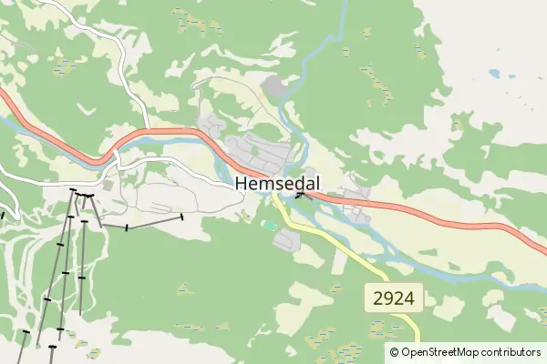 Mapa Hemsedal