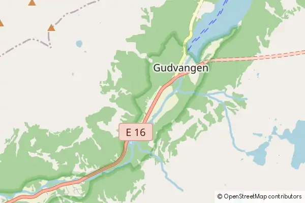 Mapa Gudvangen