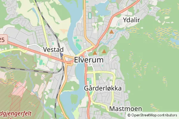 Mapa Elverum