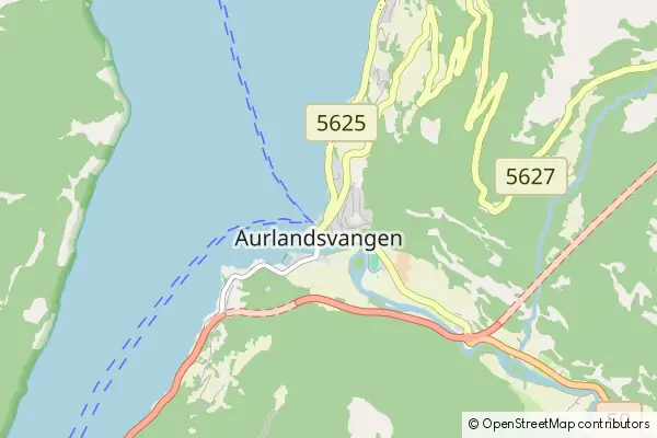 Mapa Aurlandsvangen