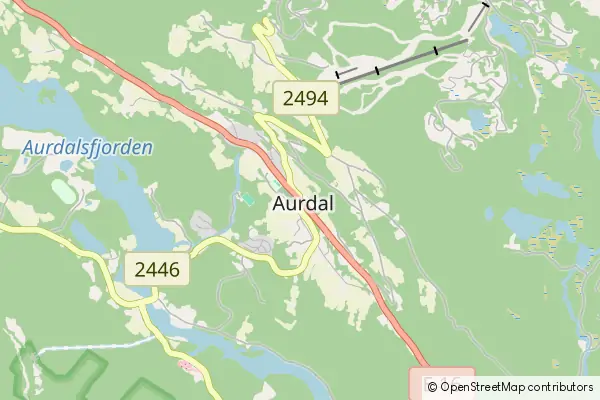 Mapa Aurdal