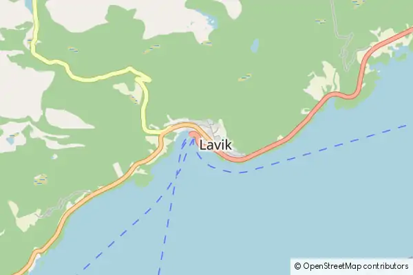 Mapa Lavik