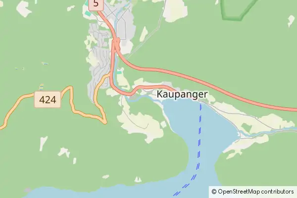 Mapa Kaupanger