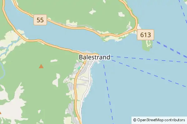 Mapa Balestrand