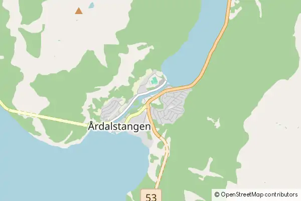 Mapa Årdalstangen