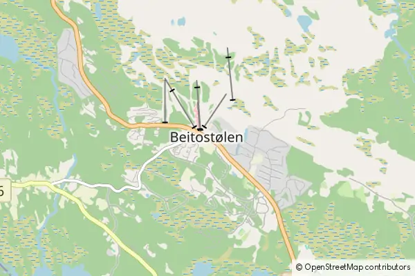 Mapa Beitostolen