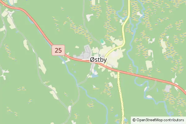 Mapa Ostby