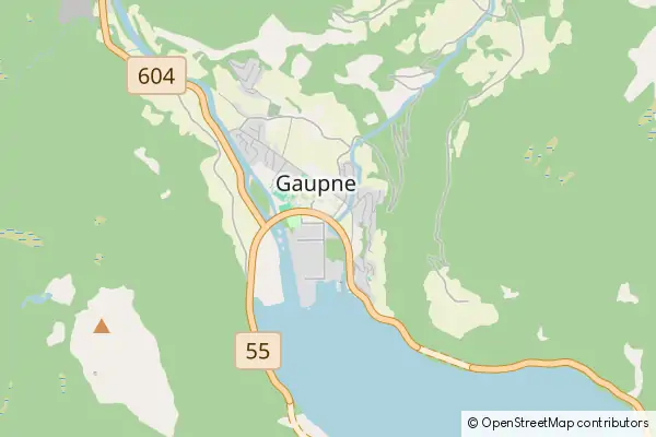 Mapa Gaupne