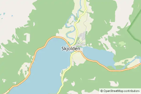 Mapa Skjolden