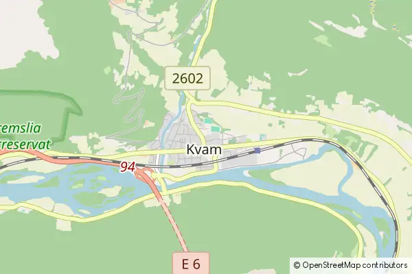 Mapa Kvam