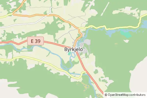 Mapa Byrkjelo