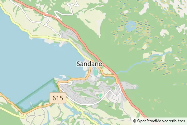 Mapa Sandane