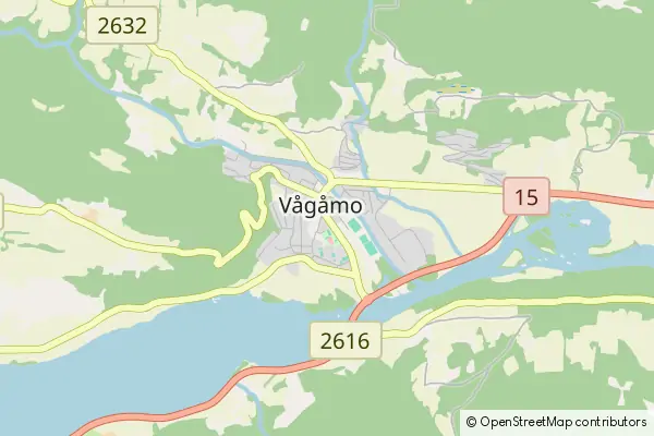 Mapa Vågåmo