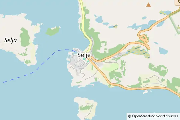 Mapa Selje